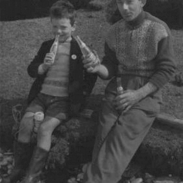 Dad Tommy with granddad Robbie